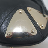 Gucci Indy Large Hobo Bag Black Leather Bamboo Tassel Crossbody