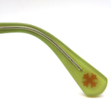 Chrome Hearts Queenie Oversize Tortoiseshell Sunglasses Havana/Lime Green