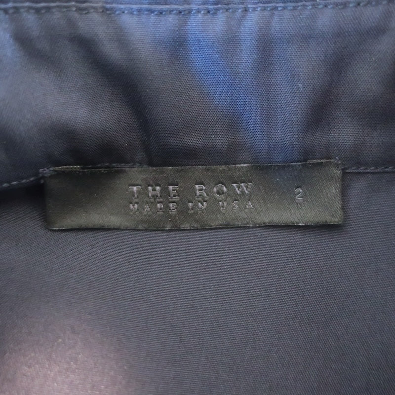 The Row Shirtdress Navy Silk Size 2
