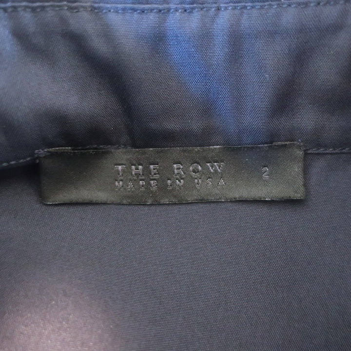 The Row Shirtdress Navy Silk Size 2