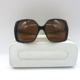 Chrome Hearts Queenie Oversize Tortoiseshell Sunglasses Havana/Lime Green