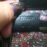 Gucci Indy Large Hobo Bag Black Leather Bamboo Tassel Crossbody