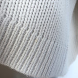 SABLYN Cali Cashmere V-Neck Sweater Very Light Gray Size Medium
