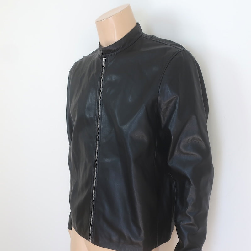 Rag &amp; Bone ICONS Archive Cafe Racer Leather Jacket Black Size Large