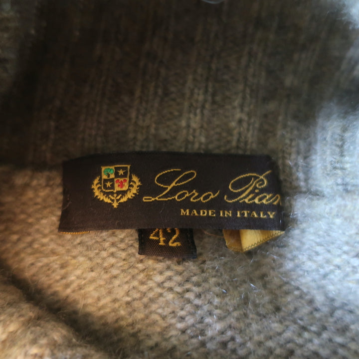 Loro Piana Cashmere Turtleneck Sweater Sage Size 42