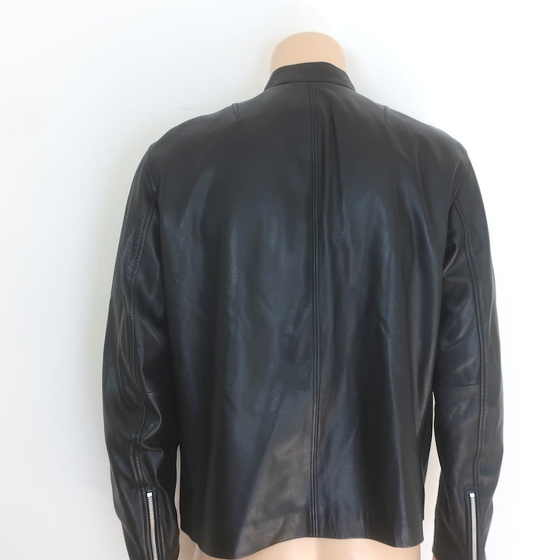 Rag &amp; Bone ICONS Archive Cafe Racer Leather Jacket Black Size Large