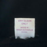 Zoe Couture Reversible Toggle Poncho Black & Gray Wool-Cashmere One Size