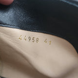 Gianvito Rossi Imperia Buttoned Ankle Boots Black Suede Size 41 Open Toe Heels