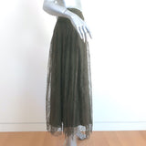 Christian Dior Lace Midi Skirt Olive Size US 8