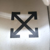 Off-White Vulcanized Low Top Sneakers White Canvas & Hot Pink Suede Size 37