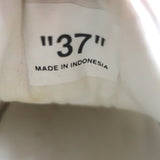 Off-White Vulcanized Low Top Sneakers White Canvas & Hot Pink Suede Size 37