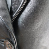 Vintage Celine Leather Blazer Black Size 40 Two-Button Jacket