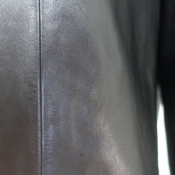 Vintage Celine Leather Blazer Black Size 40 Two-Button Jacket