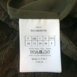 Christian Dior Lace Midi Skirt Olive Size US 8