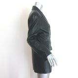 Vintage Celine Leather Blazer Black Size 40 Two-Button Jacket