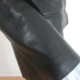 Vintage Celine Leather Blazer Black Size 40 Two-Button Jacket