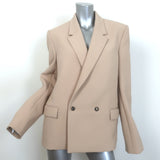 WARDROBE.NYC x Hailey Bieber HB Oversize Blazer Biscuit Virgin Wool Size Medium