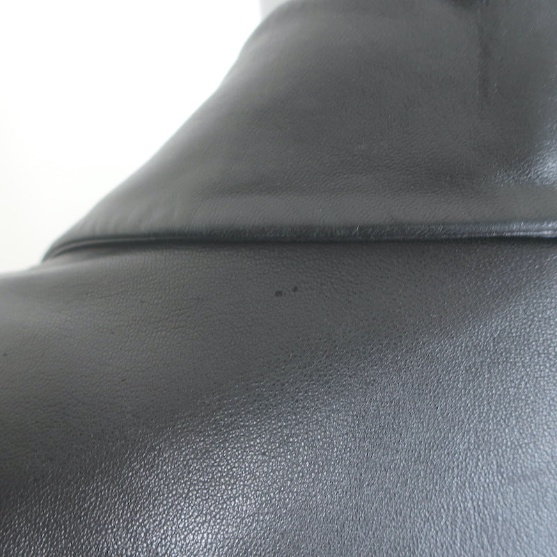 Vintage Celine Leather Blazer Black Size 40 Two-Button Jacket