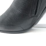 Balenciaga Giant Stud Lace-Up Back Ankle Boots Black Leather Size 40