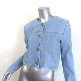 Citizens of Humanity Priah Denim Jacket Damaris Blue Cotton Size Extra Small
