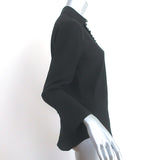 Club Monaco Helek Silk Shirt Black Size Small Long Sleeve Blouse NEW