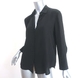Club Monaco Helek Silk Shirt Black Size Small Long Sleeve Blouse NEW