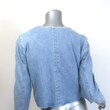 Citizens of Humanity Priah Denim Jacket Damaris Blue Cotton Size Extra Small