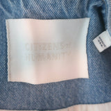 Citizens of Humanity Priah Denim Jacket Damaris Blue Cotton Size Extra Small