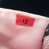 Vintage Valentino Night Strapless Mini Dress Pink Lace & Black Velvet Size 12