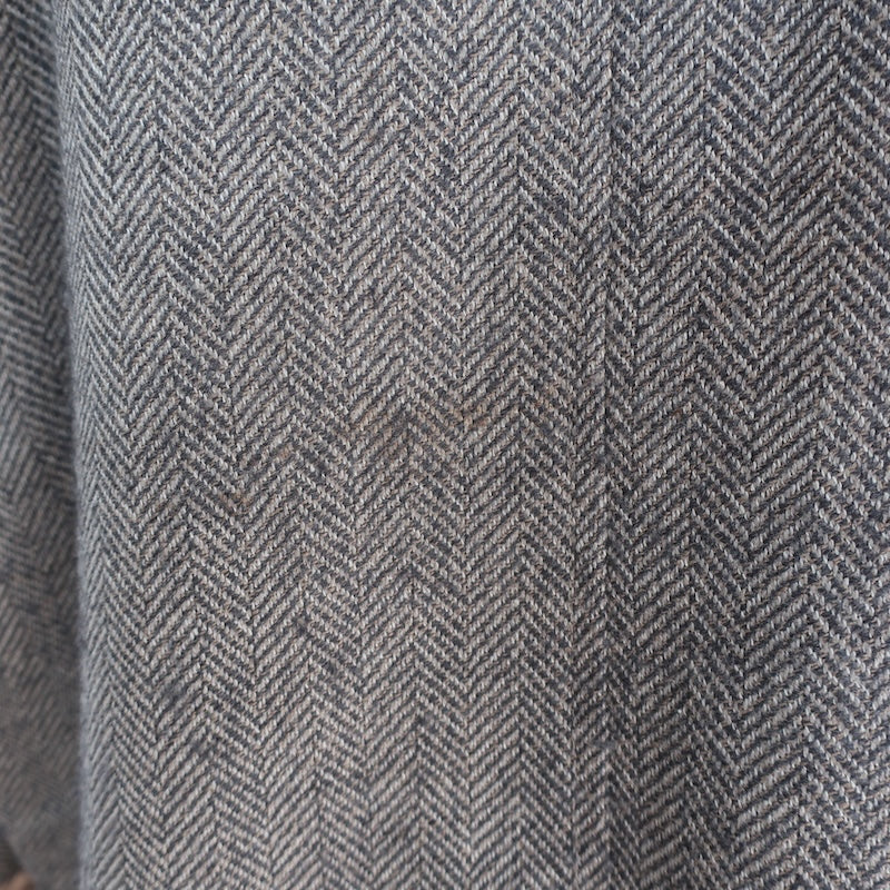 Faconnable Herringbone Overshirt Shacket Taupe Wool-Cashmere Size Large