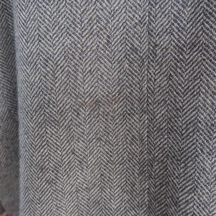 Faconnable Herringbone Overshirt Shacket Taupe Wool-Cashmere Size Large