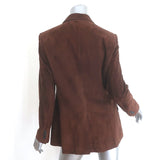 Ralph Lauren Black Label Suede Blazer Brown Size 10 Three-Button Jacket