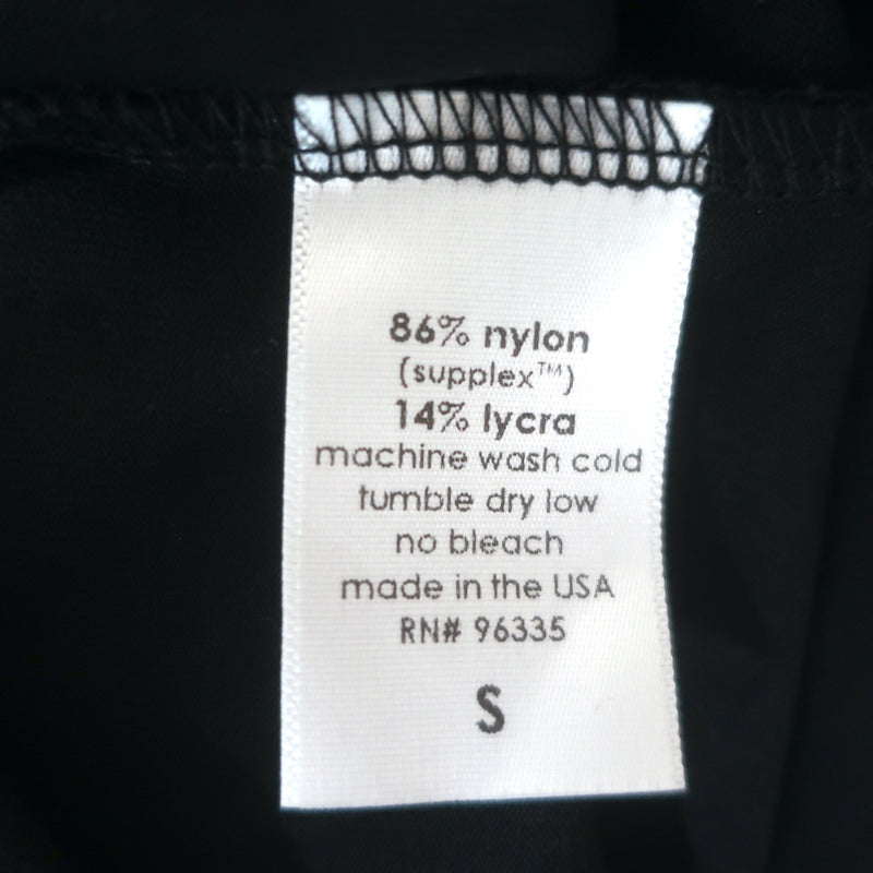 Susana Monaco One Shoulder Dress Black Stretch Jersey Size Small