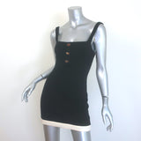 ALEXIS Sorena Tweed Mini Dress Black Cotton-Blend Size Extra Small NEW