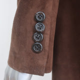 Ralph Lauren Black Label Suede Blazer Brown Size 10 Three-Button Jacket