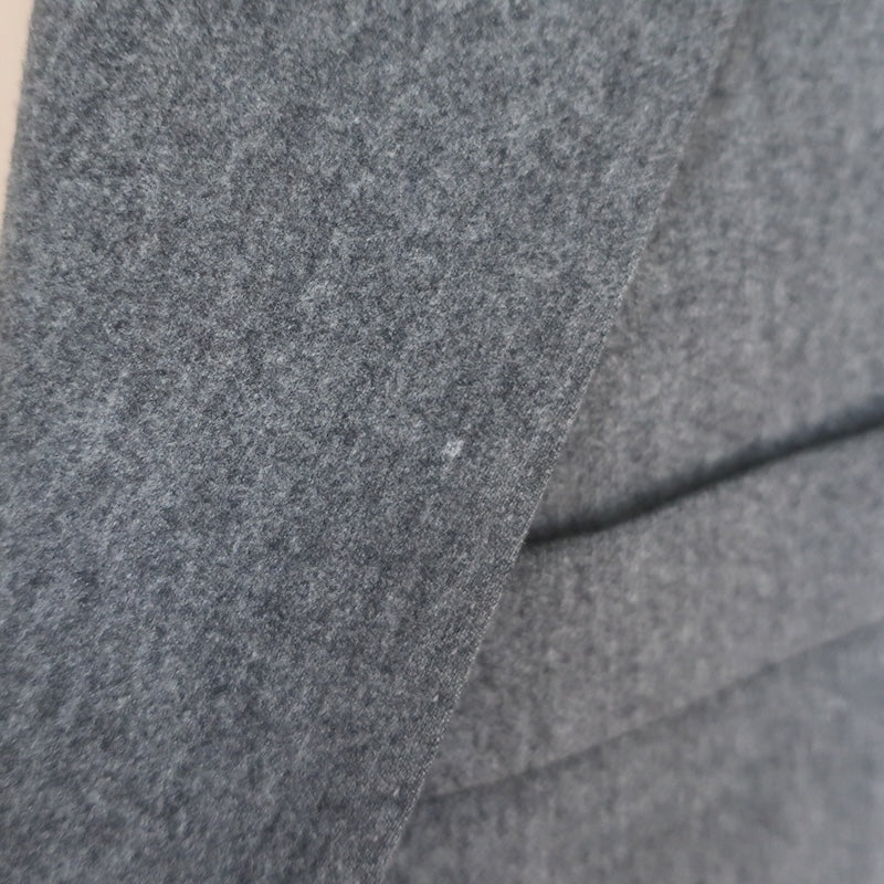Brunello Cucinelli Blazer Gray Wool-Cashmere Size 54 Two-Button Jacket