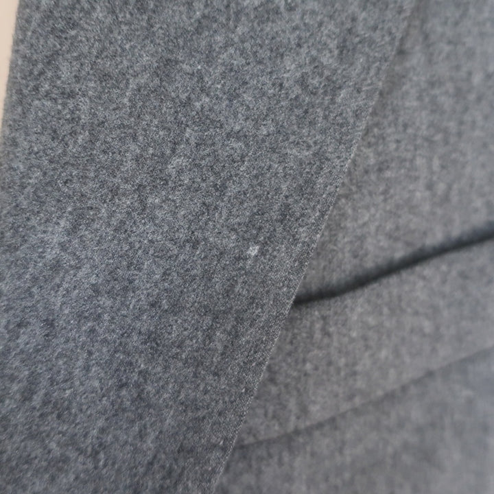 Brunello Cucinelli Blazer Gray Wool-Cashmere Size 54 Two-Button Jacket