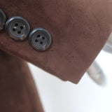 Ralph Lauren Black Label Suede Blazer Brown Size 10 Three-Button Jacket