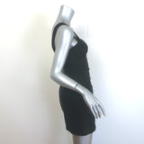 Amanda Uprichard Archie Metallic Tweed Mini Dress Black Size Extra Small