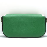 Gucci x Adidas Web Strap Mini Crossbody Flap Bag Green Leather NEW