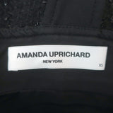 Amanda Uprichard Archie Metallic Tweed Mini Dress Black Size Extra Small
