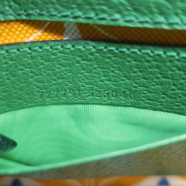 Gucci x Adidas Web Strap Mini Crossbody Flap Bag Green Leather NEW