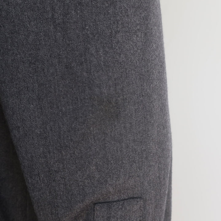 A.P.C. Padded Snap-Front Overshirt Charcoal Wool Size Large
