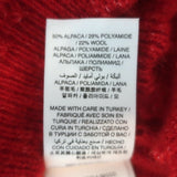 Doen Cosette Pointelle Knit Cardigan Cerise Red Alpaca-Blend Size Small NEW