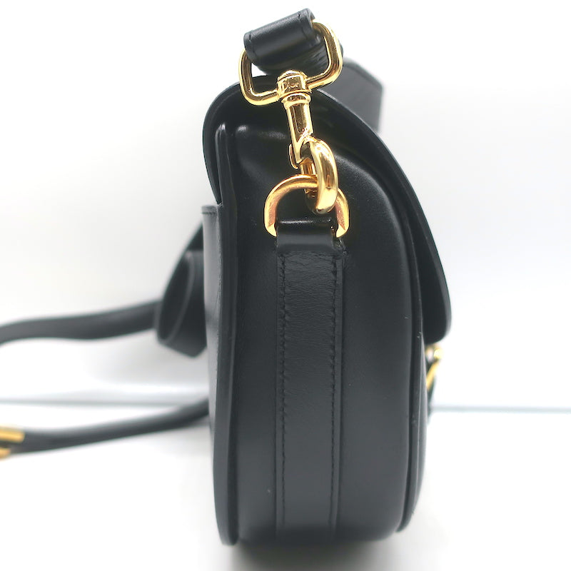 Christian Dior Bobby Medium Shoulder Bag Black Leather