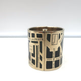 Chanel 2015 Rue Cambon Wide Cuff Bracelet Black Enamel