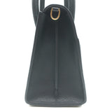 Christian Dior St. Honore Medium Tote Black Grained Leather Crossbody Bag