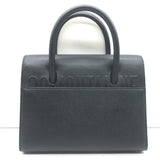 Christian Dior St. Honore Medium Tote Black Grained Leather Crossbody Bag