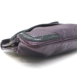 Balenciaga Lune Clutch Dark Purple & Black Leather