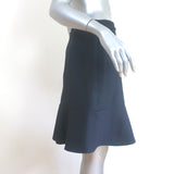 Reiss Ruffle Hem Skirt Navy Size 8